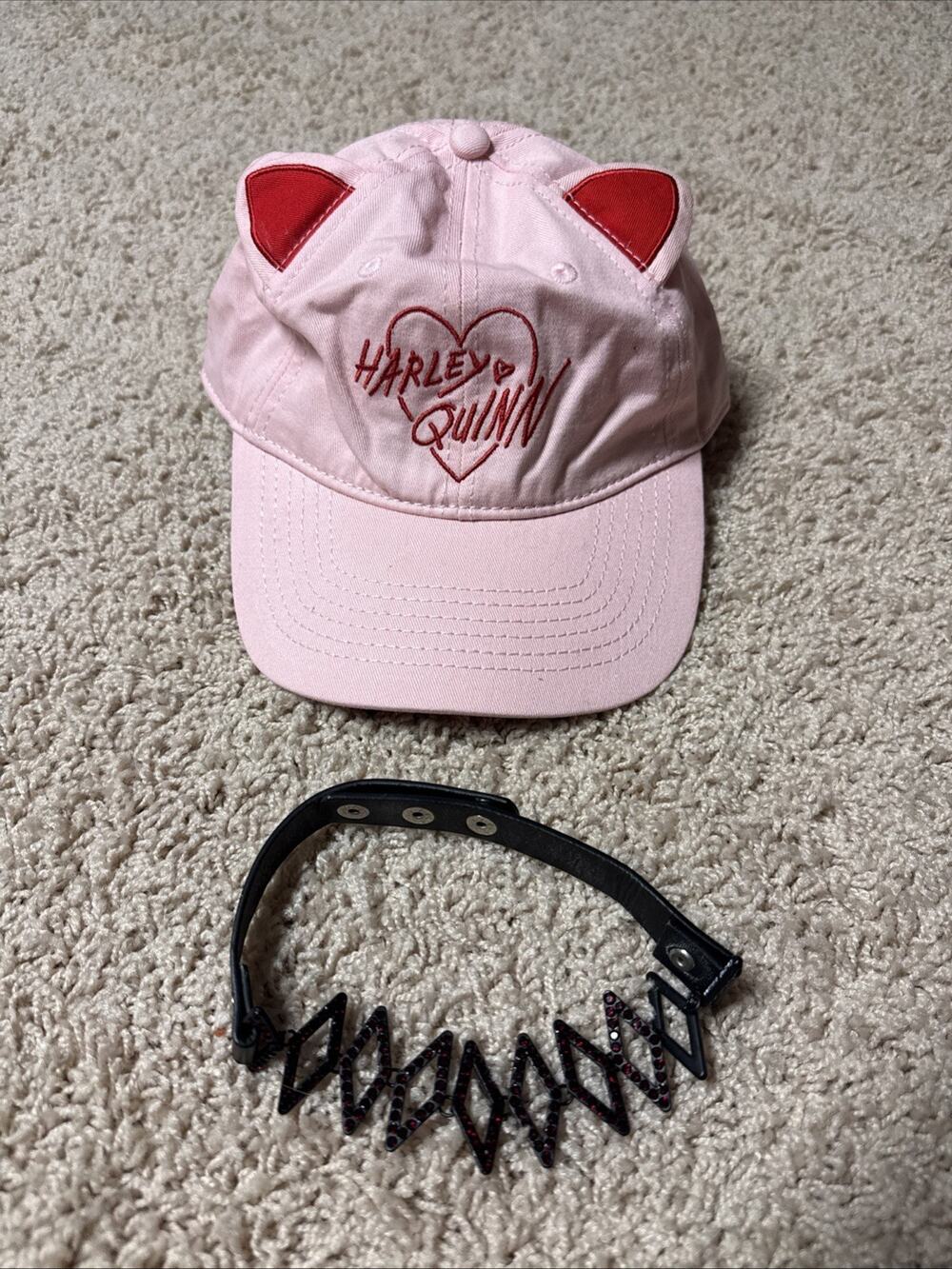 Harley Quinn Baseball Cap and Necklace
